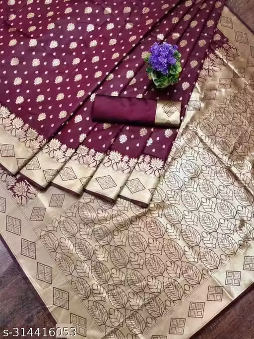 Women Rich Pallu Kanjivaram Banarasi Pure Silk Saree