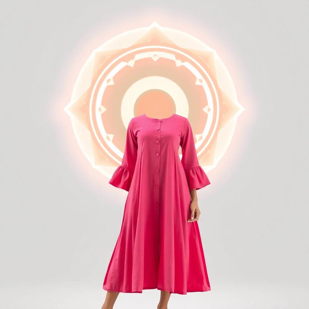 Elegant Pleated Flared Rayon Kurti for Women – Solid Round Neck Design