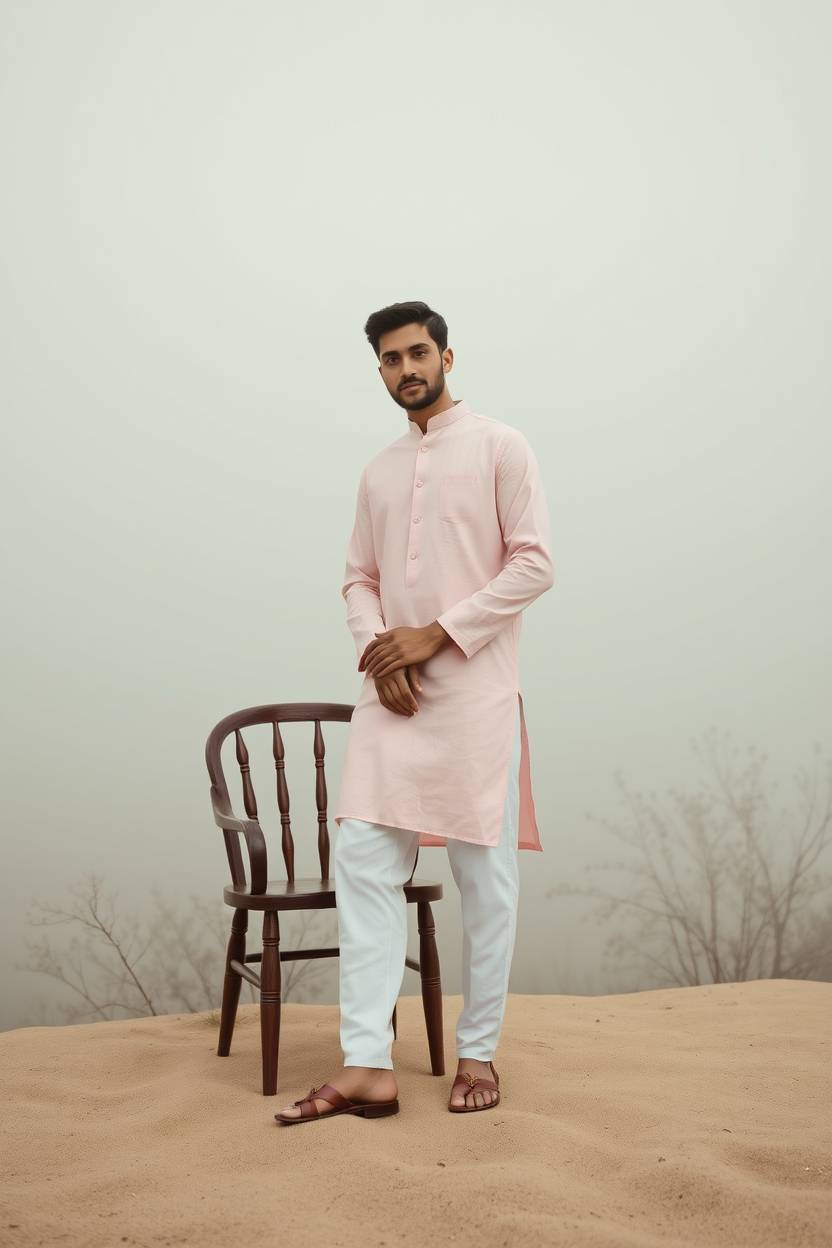 Fashion First Men’s Premium Cotton Kurta Set – Timeless Ethnic Elegance