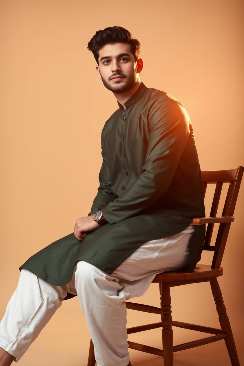 Fashion First Men’s Premium Cotton Kurta Set – Timeless Ethnic Elegance