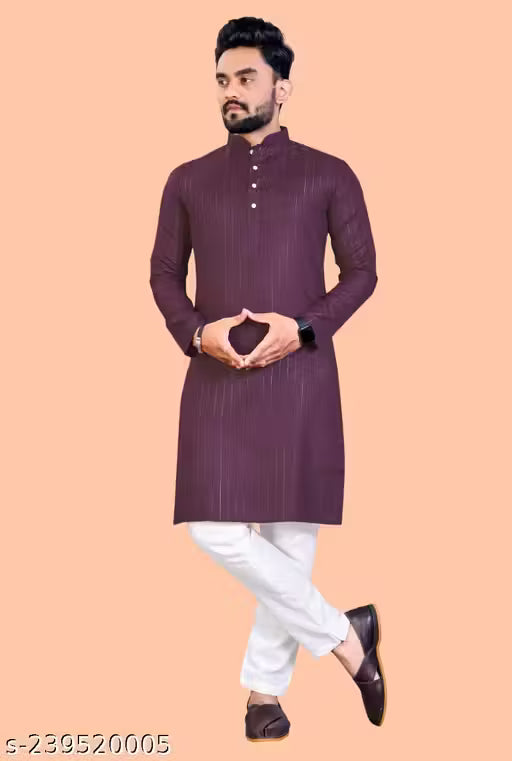 Elegant Cotton Men’s Kurta Set – Classic Style, Premium Comfort