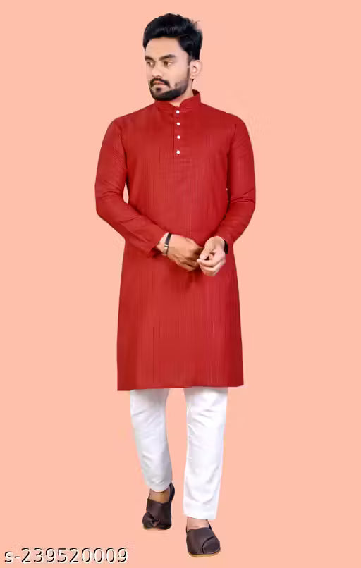 Elegant Cotton Men’s Kurta Set – Classic Style, Premium Comfort
