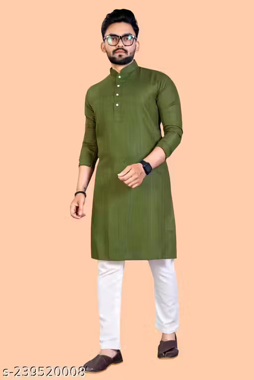 Elegant Cotton Men’s Kurta Set – Classic Style, Premium Comfort