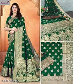 Tremendous Soft Banarasi Silk Saree With Supernal Blouse Piece