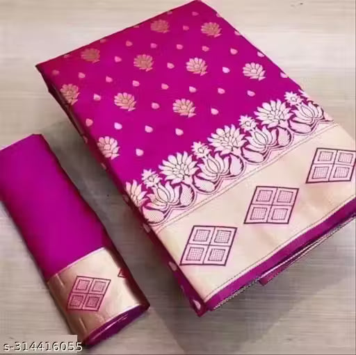 Women Rich Pallu Kanjivaram Banarasi Pure Silk Saree